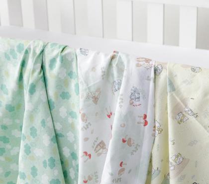 Imagem de Cueiro Estampado Flanelado Bebê Menina Menino Kit C/3 Unidades 80x80cm Papi