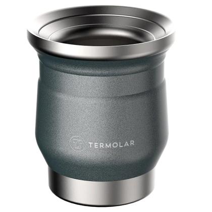 Imagem de Cuia Térmica Chumbo 250ml Jarra Vermelha 2,5L Tereré Suco