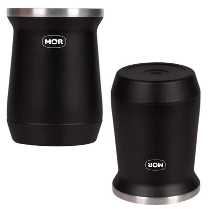 Imagem de Cuia Termica Copo Inox 236 Ml Preto Ideal para Mate Chimarrao Terere Cafe e Erva Mor