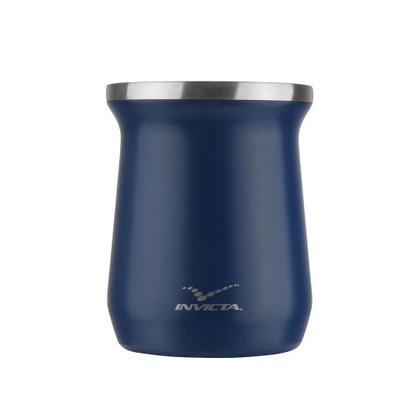 Imagem de Cuia Térmica Invicta em Aço Inox 250ml Azul 