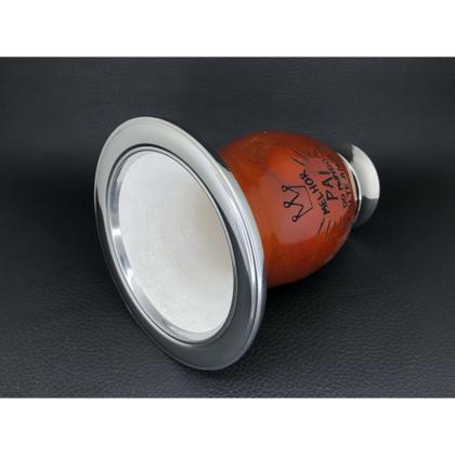 Imagem de Cuia Tradicional Fama XL84XR com Bocal e Pé em Aço Inoxidável e Gravação a Laser