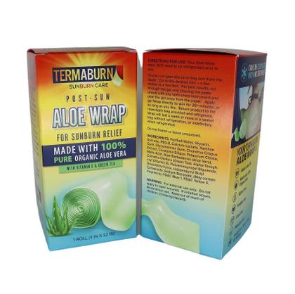 Imagem de Cuidado pós-sol em gel hidratante para alívio de queimaduras solares Aloe Wrap TermaBurn