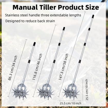 Imagem de Cultivador rotativo KLDOLLAR Ferramenta de jardim com lavrador manual ajustável