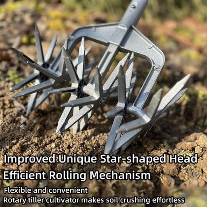 Imagem de Cultivador rotativo KLDOLLAR Ferramenta de jardim com lavrador manual ajustável
