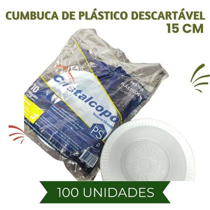 Imagem de Cumbucas Descartável 100 unidades 15cm Para Festas, Salgados, Delivery