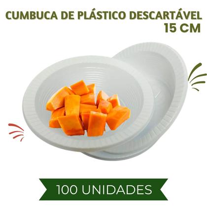 Imagem de Cumbucas Descartável 100 unidades 15cm Para Festas, Salgados, Delivery