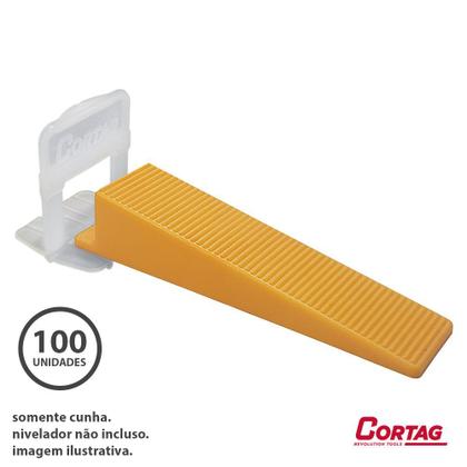 Imagem de Cunha Robust Para Nivelador Pisos e Porcelanatos 100 Peças Cortag