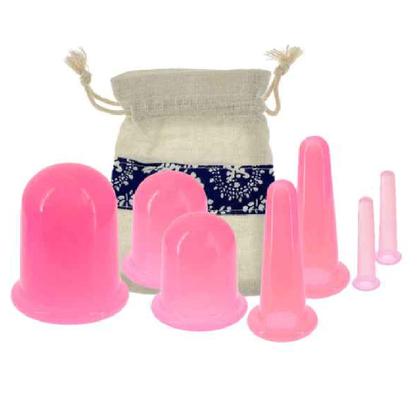 Imagem de Cupping Ventosa Silicone Massagem Ventosaterapia Kit 7 Unidades