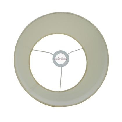 Imagem de Cúpula Clássica para Abajur luminária 14x36x23cm Cônica tecido algodão soquete Nacional Ref 21 Cor Bege, branca ou Preta