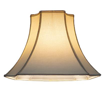 Imagem de Cupula De Abajur Trabalhada Estilo Oitavada Algodão