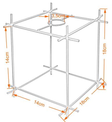 Imagem de Cupula de Aramado Dado Cobre Para Pendentes e Abajures