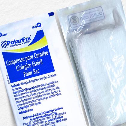 Imagem de Curativo Algodonado Compressa Estéril 15x30cm 30 Unid