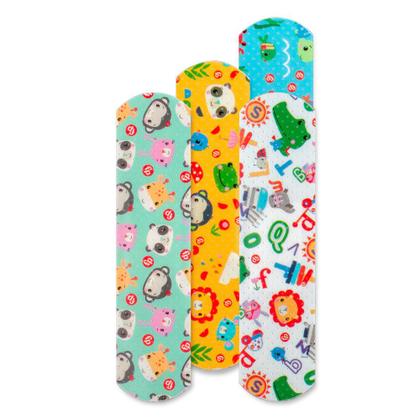 Imagem de Curativo Bandagem Colorido Infantil 4 Estampas 25Und Livre de Látex Fisher-Price HC483