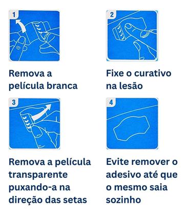 Imagem de Curativo Cicatrizante Hidrocoloide Tenys Pe Baruel Adesivo p/ Bolhas no Calcanhar - Pack c/ 06