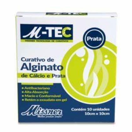 Imagem de Curativo de Alginato de Cálcio e Prata 10cm x 10cm Missner  01 Unidade