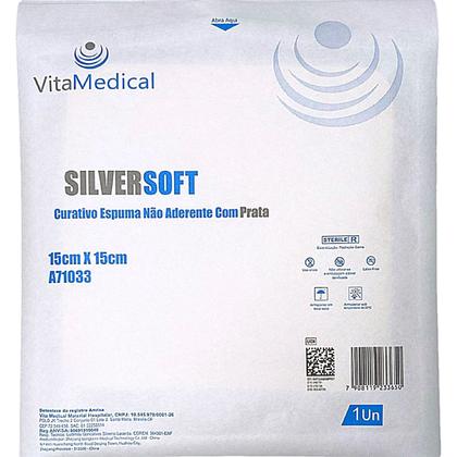 Imagem de Curativo de Espuma com Íons de Prata Silversoft - 15x15cm - Unidade