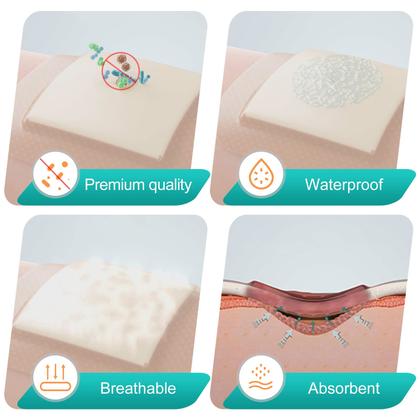 Imagem de Curativo de espuma de silicone Dimora 6x6cm para tratamento de feridas à prova d'água