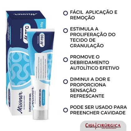 Imagem de Curativo de gel Hidrogel Com Alginato Missner Úlcera Queimadura