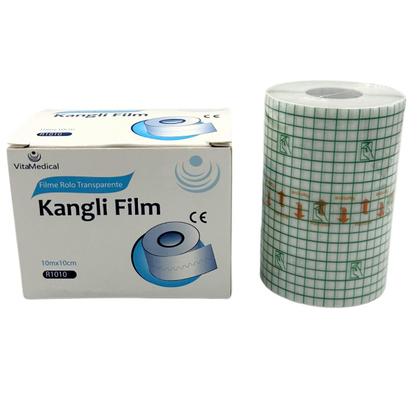 Curativo Filme Transparente Kangli Film Rolo Vitamedical Para Tatuagem 10cm x 10cm Imagem de Curativo Filme Transparente Kangli Film Rolo Vitamedical Para Tatuagem 10cm x 10cm