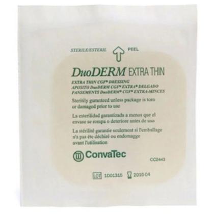 Imagem de Curativo Hidrocoloide DUODERM extra fino 10x10cm cicatrização discreta e confortável - 01 und