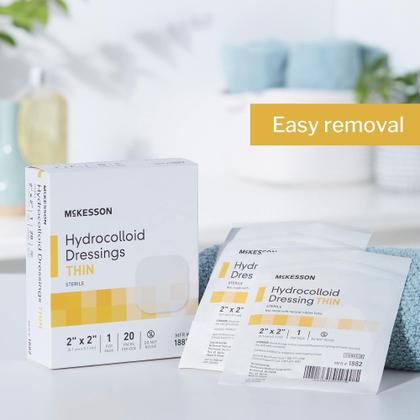 Imagem de Curativo hidrocolóide McKesson Sterile Thin 5 cm x 5 cm 20 unidades