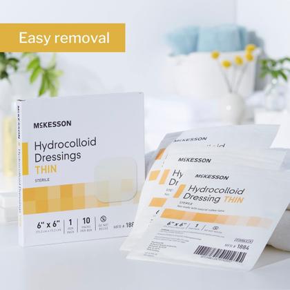 Imagem de Curativo para feridas McKesson Hydrocolloid Thin 15x15 cm (10 unidades)