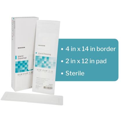 Imagem de Curativo para feridas McKesson Island Sterile 10x36cm 100 unidades