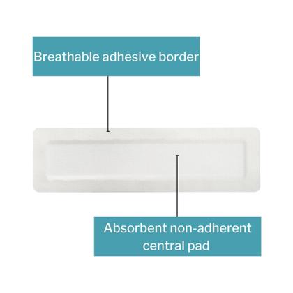 Imagem de Curativo para feridas McKesson Island Sterile 10x36cm 100 unidades