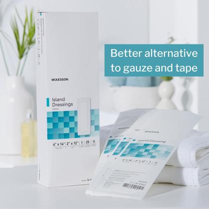 Imagem de Curativo para feridas McKesson Island Sterile 10x36cm 100 unidades