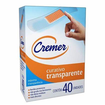 Imagem de Curativo transparente c/40 hipoalergênico cremer