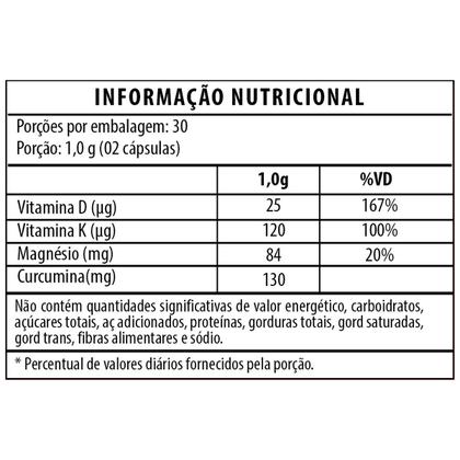 Imagem de Cúrc uma Mdk + Magnésio + Vitamina K2 +Vitamina D3 60 Cápsulas 500mg - Flora nativa do Brasil