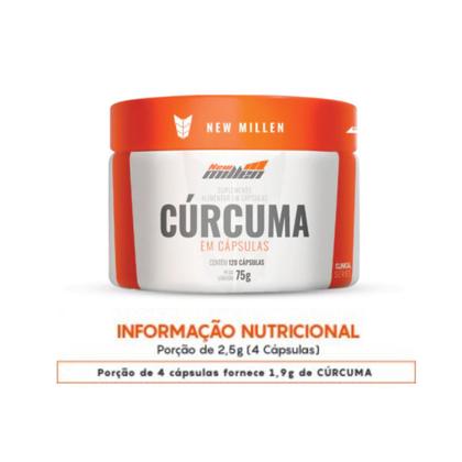 Imagem de Cúrcuma 120 Cápsulas - New Millen