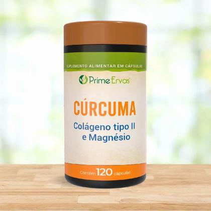 Imagem de Curcuma Colageno Tipo Ii E Magnesio 120Cps Prime Ervas
