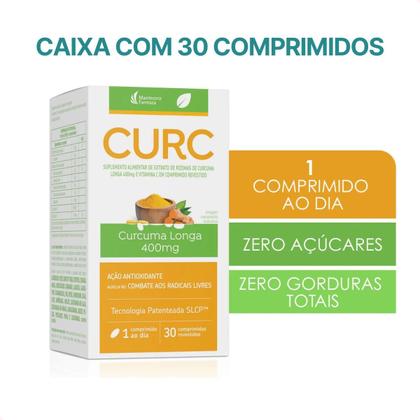 Imagem de Curcuma Com 30 Comprimidos Revestidos 400mg - Mantecorp Full