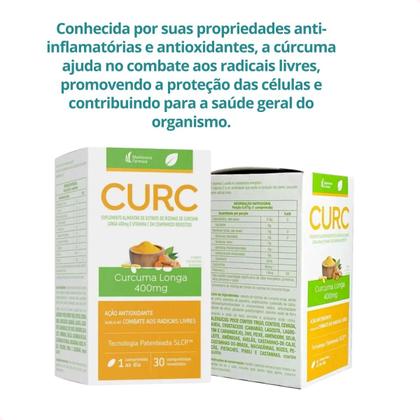 Imagem de Curcuma Com 30 Comprimidos Revestidos 400mg - Mantecorp Full