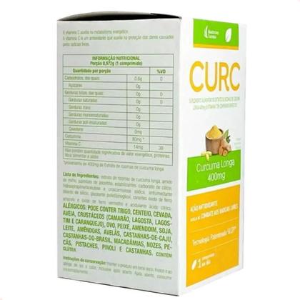 Imagem de Curcuma Com 30 Comprimidos Revestidos 400mg - Mantecorp Full