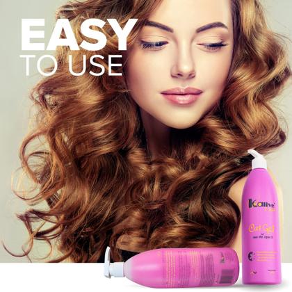 Imagem de Curl Gel KALIVE Curl Gel 473ml para cabelos cacheados - todos os tipos de cabelo