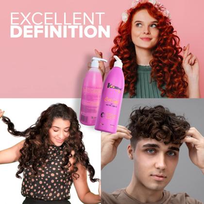 Imagem de Curl Gel KALIVE Curl Gel 473ml para cabelos cacheados - todos os tipos de cabelo