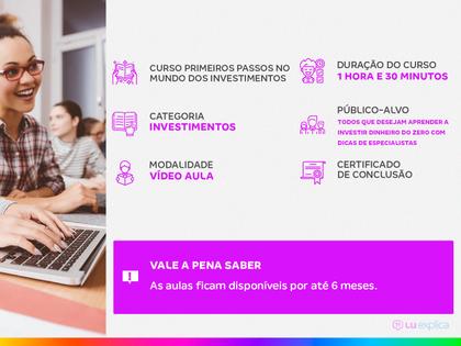 Imagem de Curso - Combo: Combo Primeiros Passos no Mundo dos Investimentos - Xpeed 