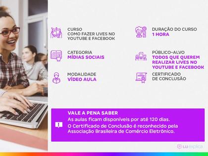 Imagem de Curso de Como fazer Lives no YouTube e Facebook - ComSchool