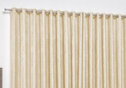 Imagem de Curtinas para quarto 3 metros moderna micropercal com ilhós cromado cortina sala