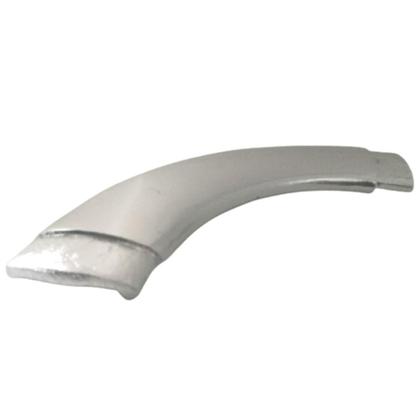 Imagem de Curva corrimao aluminio engate juncao chata parede brilhante 2 un