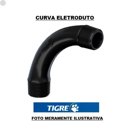 Imagem de Curva Eletroduto Roscável Preto 90 Pvc 1" Tigre