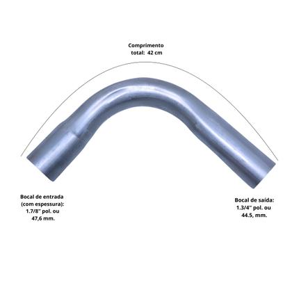 Imagem de Curva Escapamento 90 Graus 42 cm e 1.5/8 Polegadas