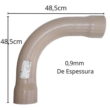 Imagem de Curva Marrom Soldável 110mm x 90- De PVC Classe 20 Cardinali