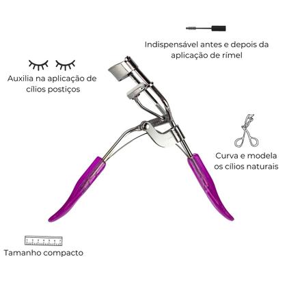 Imagem de Curvador de Cílios Naturais Modelador Maquiagem Makeup Olhos