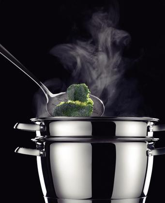 Imagem de Cuscuzeira Allegra Inox Com Fundo Triplo 2 Peças Tramontina