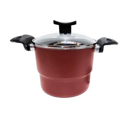 Imagem de Cuscuzeira Antiaderente Rouge 5 Camadas - Cuscuzeiro Vapor