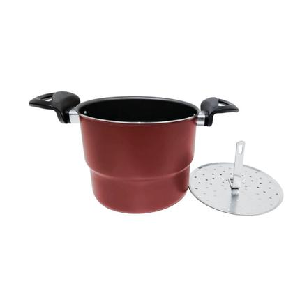 Imagem de Cuscuzeira Antiaderente Rouge 5 Camadas - Cuscuzeiro Vapor