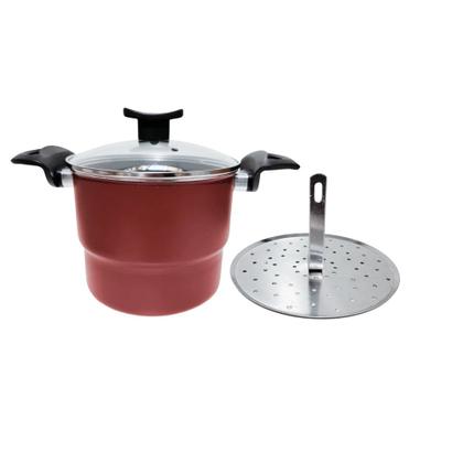 Imagem de Cuscuzeira Antiaderente Rouge 5 Camadas - Cuscuzeiro Vapor